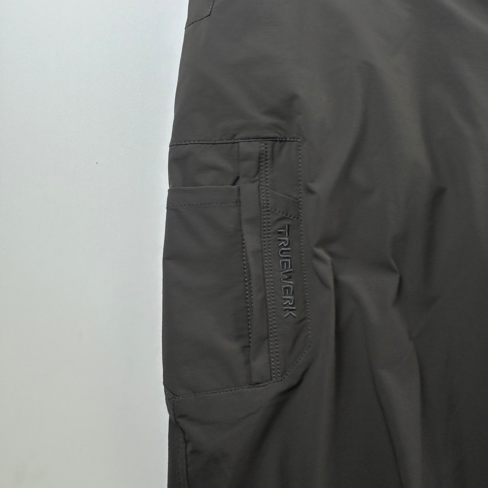 Truewerk Men's 40x30 T1 Werkpants Gray Technical Cargo Work Stretch Utility - Picture 9 of 12